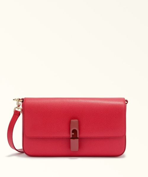 FURLA（フルラ）の「フルラ イリデ クロスボディバッグ（ショルダーバッグ・レディース・レッド/チャコールグレー/ライトピンク/ピンクベージュ/ライトブルー/アイボリー/ブラック/グリーン・ONE SIZE）」の8枚目の写真