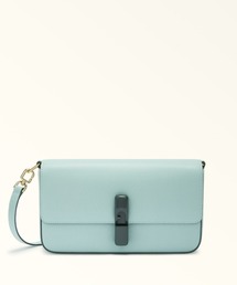 FURLA 本革 ショルダーバッグ ライトブルー/ネイビー FURLA フルラ バッグ レディース ショルダーバッグ 2way 斜