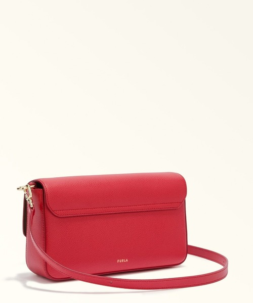 FURLA（フルラ）の「フルラ イリデ クロスボディバッグ（ショルダーバッグ・レディース・レッド/チャコールグレー/ライトピンク/ピンクベージュ/ライトブルー/アイボリー/ブラック/グリーン・ONE SIZE）」の21枚目の写真