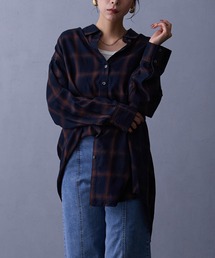 NICOLE white | オンブレシャツ(シャツ/ブラウス)