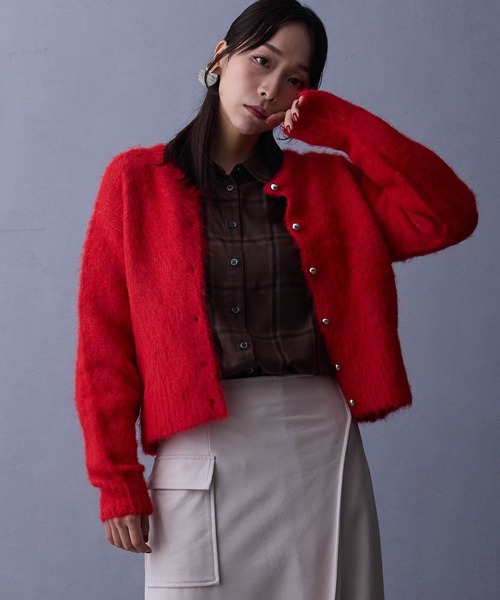 NICOLE white(ニコルホワイト)の「オンブレシャツ(シャツ/ブラウス・レディース・ネイビー/オフホワイト/ブラウン・FREE)」の18枚目の写真