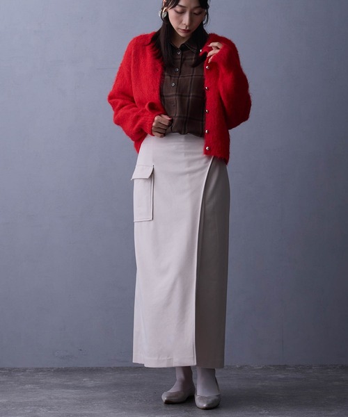 NICOLE white(ニコルホワイト)の「オンブレシャツ(シャツ/ブラウス・レディース・ネイビー/オフホワイト/ブラウン・FREE)」の19枚目の写真