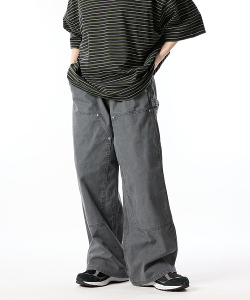 meltum(メルタム)の「DOUBLE KNEE PAINTER PANTS(チノパンツ・メンズ・チャコールグレー/ナチュラル/ブラック・MEDIUM/LARGE)」の8枚目の写真