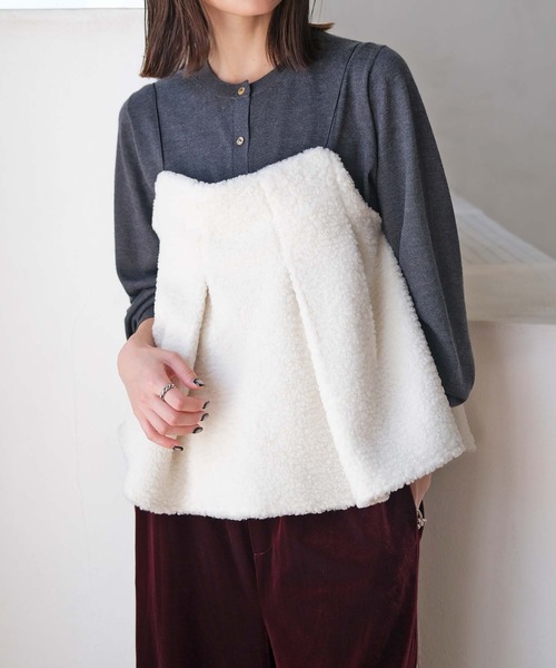 ボアキャミソール（シャツ/ブラウス）｜AKTE（アクテ）のファッション