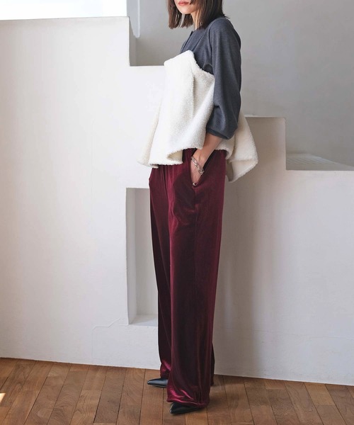 AKTE(アクテ)の「ボアキャミソール(シャツ/ブラウス・レディース・ホワイト/ブラック系・FREE)」の17枚目の写真