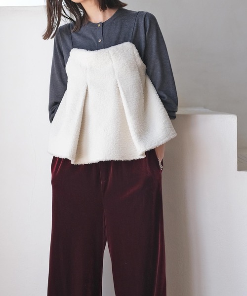 新品♡AKTE ボアキャミソール ボアキャミソール（シャツ/ブラウス）｜AKTE（アクテ）のファッション