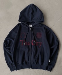 WISH FOR EVER（ウィッシュフォーエバー）の「【 9color / 3size 】GAME LOGO HEAVY WEIGHT DOUBLE ZIP HOODIE / ゲームロゴヘビーウェイトダブルジップフーディ（パーカー）」