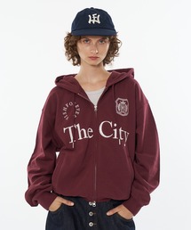 WISH FOR EVER(EBbVtH[Go[)GAME LOGO HEAVY WEIGHT DOUBLE ZIP HOODIE / Q[Swr[EFCg_uWbvt[fB(p[J[)