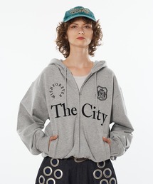 WISH FOR EVER(EBbVtH[Go[)GAME LOGO HEAVY WEIGHT DOUBLE ZIP HOODIE / Q[Swr[EFCg_uWbvt[fB(p[J[)