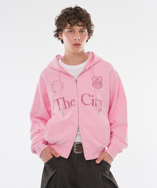 9color / 3size 】GAME LOGO HEAVY WEIGHT DOUBLE ZIP HOODIE