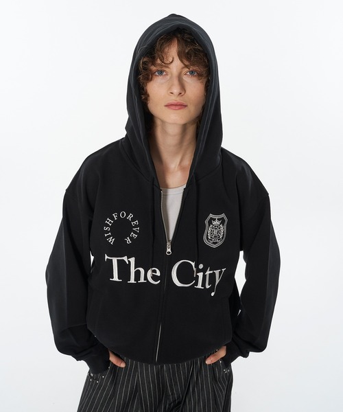 GAME LOGO HEAVY WEIGHT DOUBLE ZIP HOODIE / ゲームロゴ