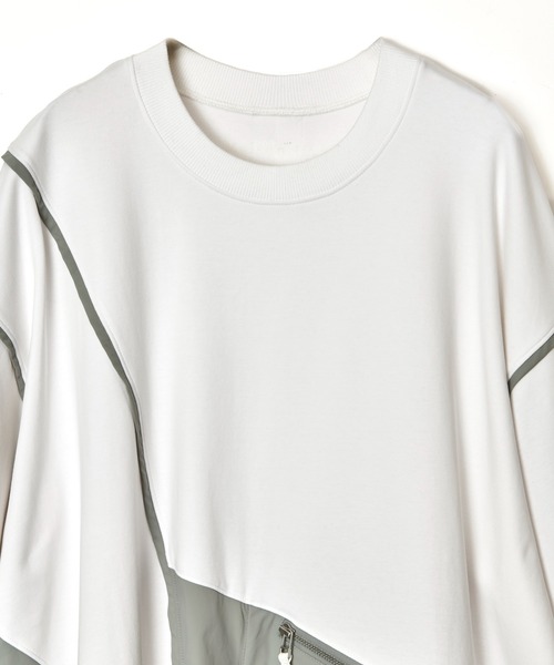 Maison ULA（メゾンウラ）の「【Maison ULA】ポケットコンビネーションTシャツ（Tシャツ/カットソー・メンズ・ブラック/オフホワイト・1/2）」の21枚目の写真