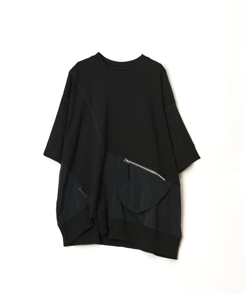 Maison ULA（メゾンウラ）の「【Maison ULA】ポケットコンビネーションTシャツ（Tシャツ/カットソー・メンズ・ブラック/オフホワイト・1/2）」の17枚目の写真