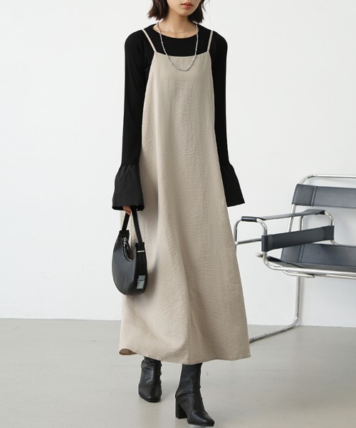 オールインワンスカートワンピース