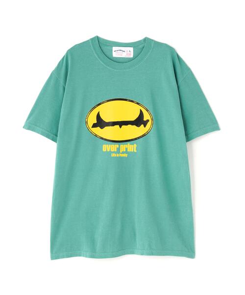 over print(オーバープリント)の「overprint/オーバープリント/BAD Tee(Tシャツ/カットソー・メンズ・チャコールグレー/ミント/オレンジ・L/XL/M)」の1枚目の写真