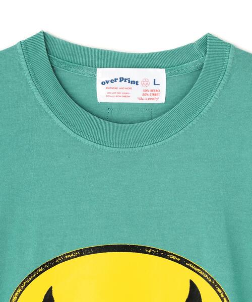 over print(オーバープリント)の「overprint/オーバープリント/BAD Tee(Tシャツ/カットソー・メンズ・チャコールグレー/ミント/オレンジ・L/XL/M)」の9枚目の写真