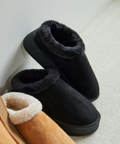 FREAK'S STORE（フリークスストア）の「限定展開 エコファーミュール/フェイクムートンシューズ（スリッポン・レディース・ブラック/チャコールグレー/ライトブラウン/ベージュ・36/37/38）」の19枚目の写真