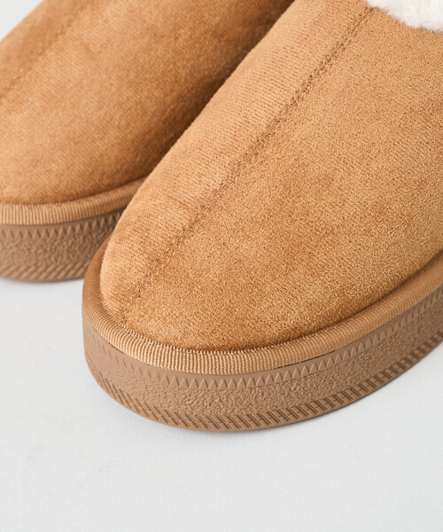 セール】限定展開 エコファーミュール/フェイクムートンシューズ