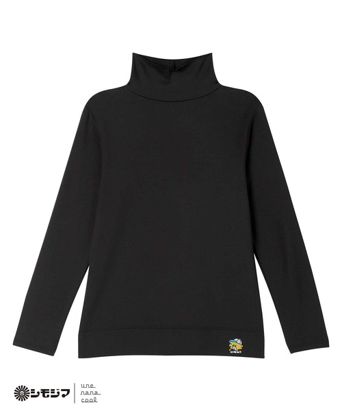 une nana cool（ウンナナクール）の「MADE WITH シモジマ 裏起毛　あったかタートルネック（インナーウェア/肌着・レディース・ブラック/ピンク・L/M）」の7枚目の写真