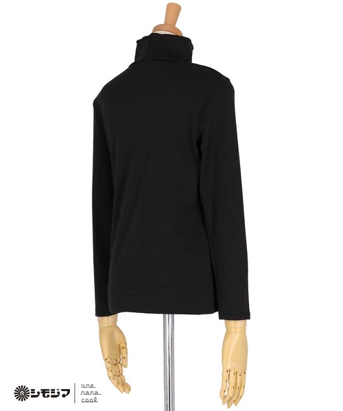une nana cool（ウンナナクール）の「MADE WITH シモジマ 裏起毛　あったかタートルネック（インナーウェア/肌着・レディース・ブラック/ピンク・L/M）」の8枚目の写真