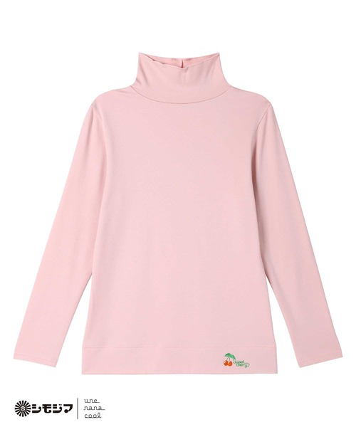 une nana cool（ウンナナクール）の「MADE WITH シモジマ 裏起毛　あったかタートルネック（インナーウェア/肌着・レディース・ブラック/ピンク・L/M）」の13枚目の写真