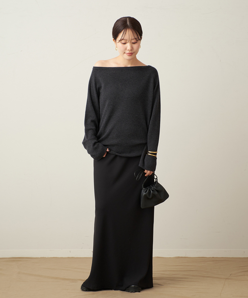 plage（プラージュ）の「Off shoulder slit ニット（ニット/セーター