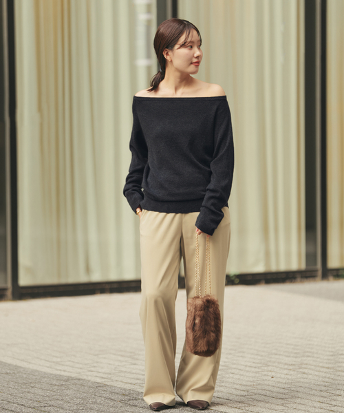 Off shoulder slit ニット（ニット/セーター）｜Plage（プラージュ）の
