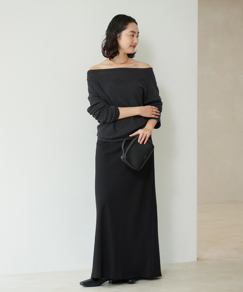 plage プラージュ Off shoulder slit ニット 追加予約》Off shoulder slit ニット 2（ニット／セーター）｜Plage