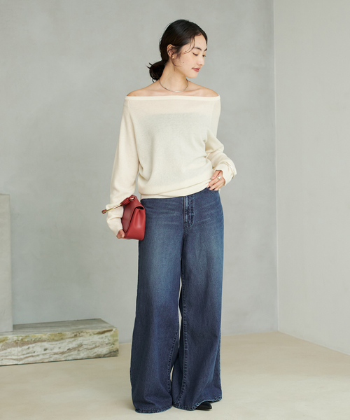 Plage off shoulder slit ニット plage（プラージュ）の「Off shoulder slit ニット（ニット/セーター