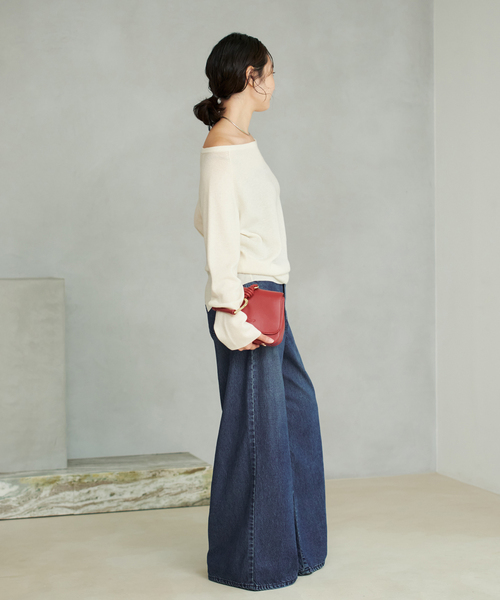 plage（プラージュ）の「Off shoulder slit ニット（ニット/セーター