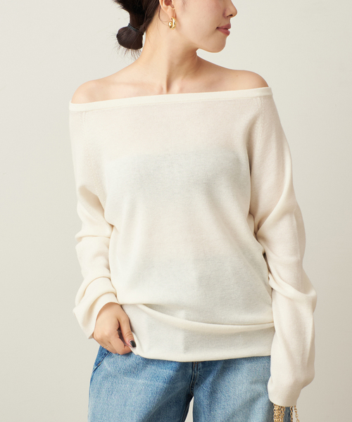 plage プラージュ Off shoulder slit ニット plage（プラージュ）の「Off shoulder slit ニット（ニット/セーター