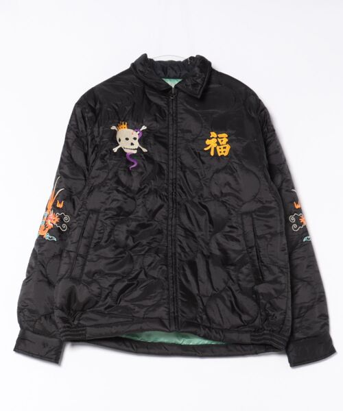 HOUSTON(ヒューストン)の「HOUSTON / NYLON VIETNAM JACKET TIGER/MAP/ 51511 / 51512(スカジャン・メンズ・グリーン系その他/ブラック系その他/ブラック/オリーブ・X-LARGE/LARGE)」の14枚目の写真