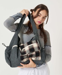 コーデュロイ ビッグ ショルダーバッグ TINA:JOJUN