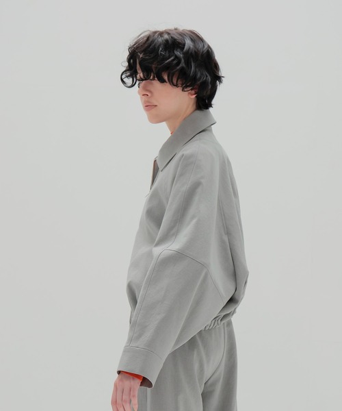 DRESSLAVE（ドレスレイブ）の「dry touch raglansleeve blouson(ドライタッチラグランスリーブブルゾン)（ブルゾン・レディース・チャコールグレー/グレー・38）」の3枚目の写真
