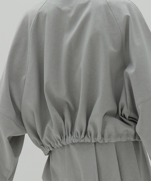 DRESSLAVE（ドレスレイブ）の「dry touch raglansleeve blouson(ドライタッチラグランスリーブブルゾン)（ブルゾン・レディース・チャコールグレー/グレー・38）」の7枚目の写真