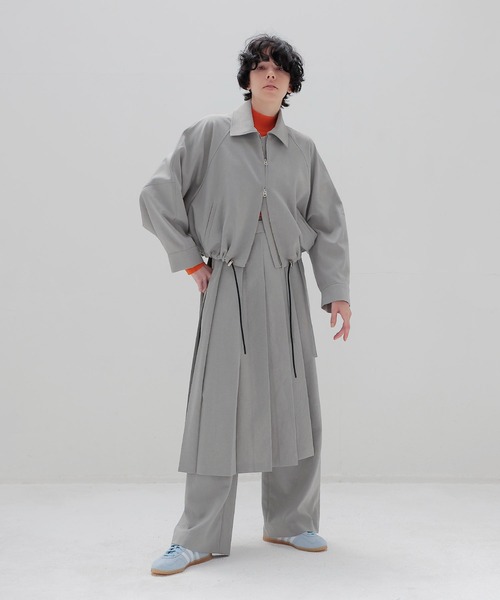 DRESSLAVE（ドレスレイブ）の「dry touch raglansleeve blouson(ドライタッチラグランスリーブブルゾン)（ブルゾン・レディース・チャコールグレー/グレー・38）」の8枚目の写真