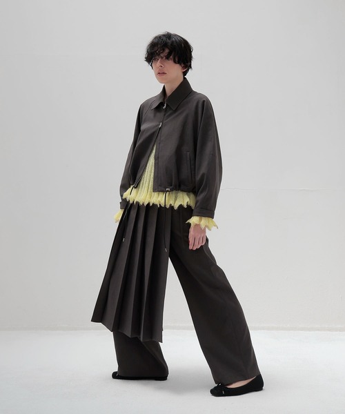 DRESSLAVE（ドレスレイブ）の「dry touch raglansleeve blouson(ドライタッチラグランスリーブブルゾン)（ブルゾン・レディース・チャコールグレー/グレー・38）」の14枚目の写真