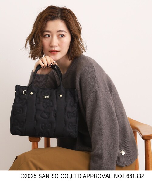 ハローキティ】Lee別注リボンキティキルトスクエアトート（トート