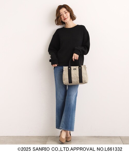 grove（グローブ）の「【ハローキティ】Lee別注リボンキティキルトスクエアトート（トートバッグ・レディース・ブラック/ベージュ系その他7・00）」の4枚目の写真