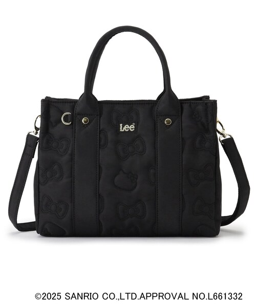 grove（グローブ）の「【ハローキティ】Lee別注リボンキティキルトスクエアトート（トートバッグ・レディース・ブラック/ベージュ系その他7・00）」の8枚目の写真