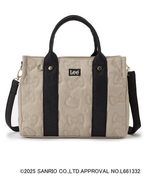 grove（グローブ）の「【ハローキティ】Lee別注リボンキティキルトスクエアトート（トートバッグ・レディース・ブラック/ベージュ系その他7・00）」の10枚目の写真