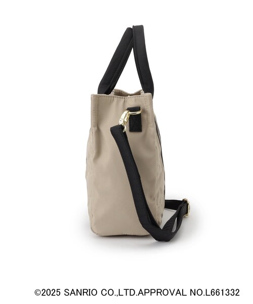 grove（グローブ）の「【ハローキティ】Lee別注リボンキティキルトスクエアトート（トートバッグ・レディース・ブラック/ベージュ系その他7・00）」の9枚目の写真