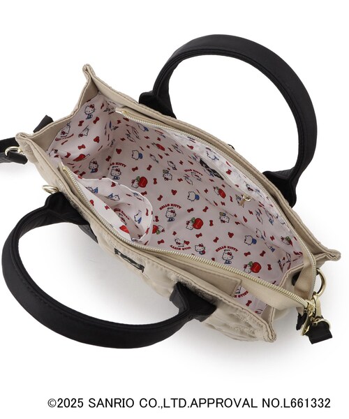 grove（グローブ）の「【ハローキティ】Lee別注リボンキティキルトスクエアトート（トートバッグ・レディース・ブラック/ベージュ系その他7・00）」の17枚目の写真