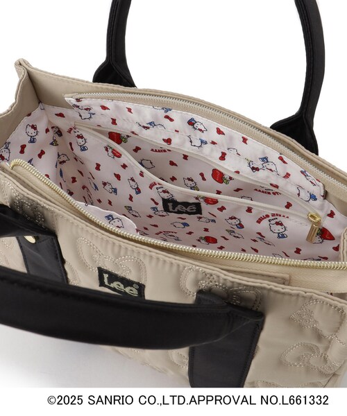 grove（グローブ）の「【ハローキティ】Lee別注リボンキティキルトスクエアトート（トートバッグ・レディース・ブラック/ベージュ系その他7・00）」の15枚目の写真