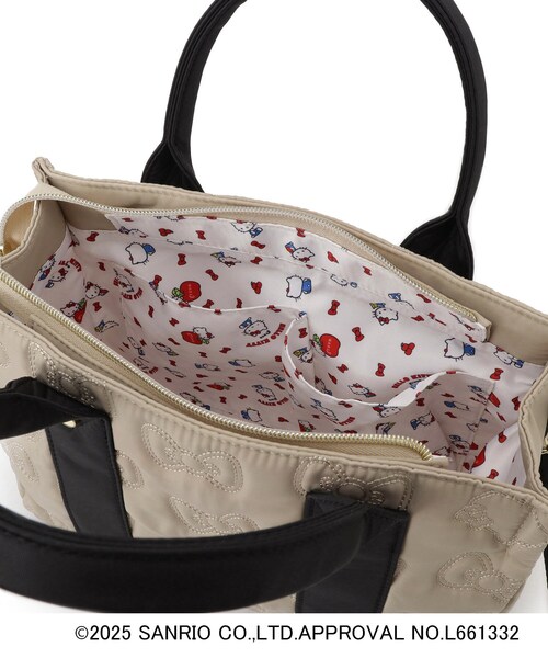 grove（グローブ）の「【ハローキティ】Lee別注リボンキティキルトスクエアトート（トートバッグ・レディース・ブラック/ベージュ系その他7・00）」の18枚目の写真