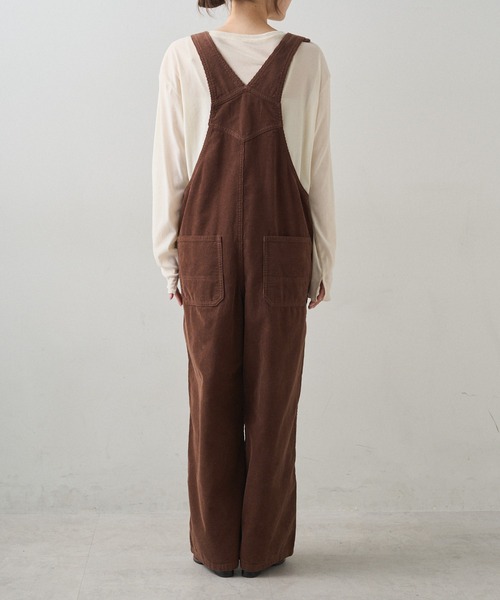 PUAL CE CIN（ピュアルセシン）の「コーデュロイサロペット（サロペット/オーバーオール・レディース・インディゴブルー/ブラウン・FREE）」の17枚目の写真