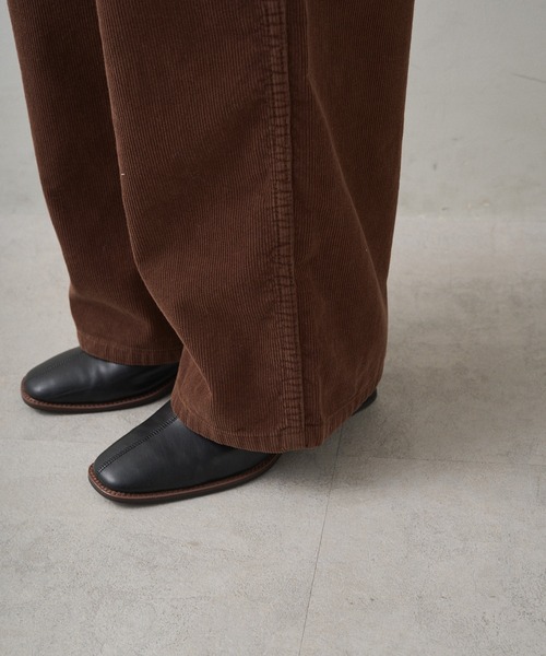 PUAL CE CIN（ピュアルセシン）の「コーデュロイサロペット（サロペット/オーバーオール・レディース・インディゴブルー/ブラウン・FREE）」の18枚目の写真