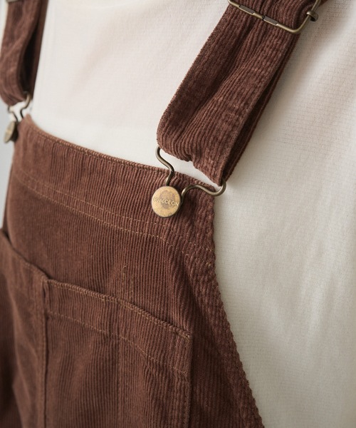 PUAL CE CIN（ピュアルセシン）の「コーデュロイサロペット（サロペット/オーバーオール・レディース・インディゴブルー/ブラウン・FREE）」の19枚目の写真