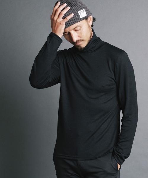 Magine(マージン)の「WOOL JERSEY TURTLE/N L/S:ウールジャージ タートルネック ロングスリーブ(ニット/セーター・メンズ・チャコールグレー/ブラック/ネイビー・44/46/48)」の13枚目の写真
