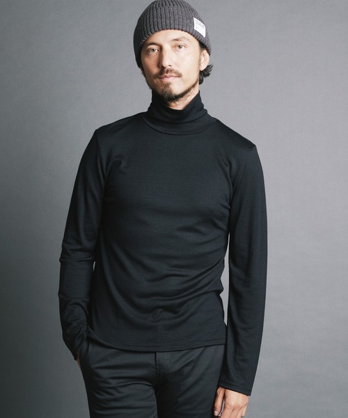 Magine(マージン)の「WOOL JERSEY TURTLE/N L/S:ウールジャージ タートルネック ロングスリーブ(ニット/セーター・メンズ・チャコールグレー/ブラック/ネイビー・44/46/48)」の14枚目の写真